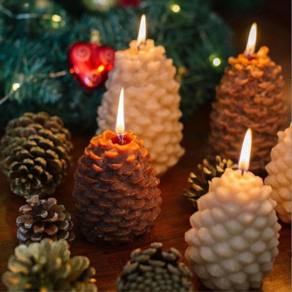 Molde de Natal de silicone para bricolage vela de cera sabão arte de artesanato bolo de chocolate decoração de casa