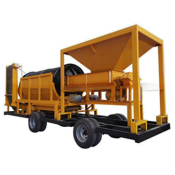 Mobile Compost Equipment Rotary Drum Filter Screen for 30-150 Tons per Hour Capacity