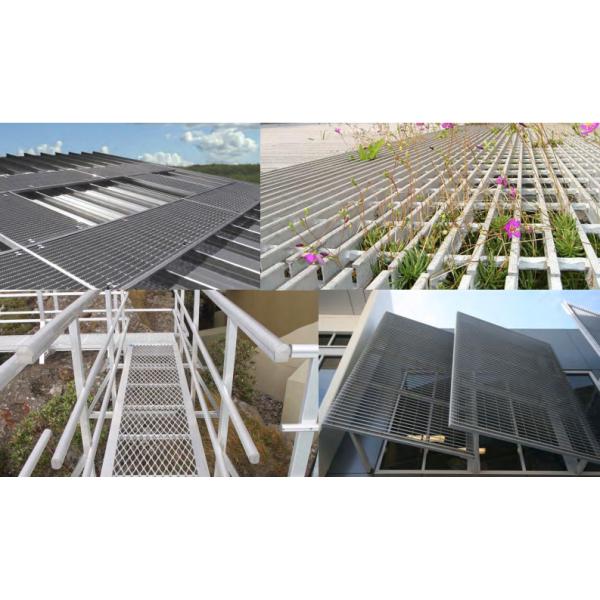 T6063 Aluminum Grate Walkway Anodizing Treatment Anti Slip Commercial