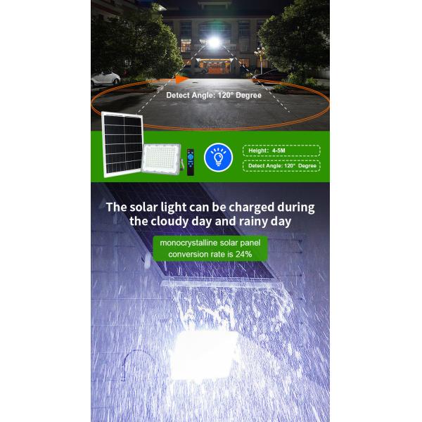 высокие приведенные в действие света потока СИД 100w солнечные с сумраком датчика движения на открытом воздухе, который нужно рассветать
