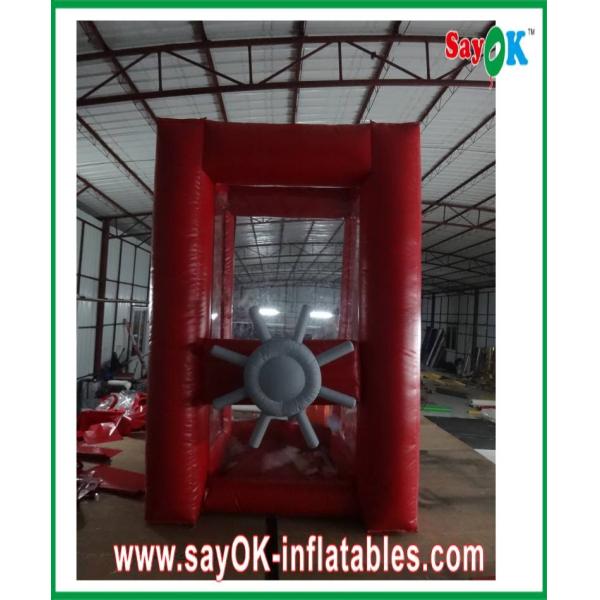 Деньги задвижки банкомета будочки денег Gaint парка атракционов красные раздувные