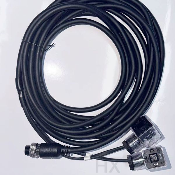 Support Custom Wiring Harness for Farm Machinery, M12 1-to-2 Splitter Cable for DIN Standard Actuators.