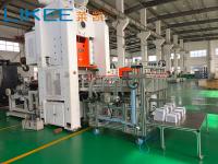 80Ton 4 Cavities Automatic Aluminum Foil Container Machine High Productivity