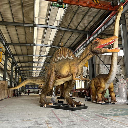 Life Size Jurassic Park Animatronic Spinosaurus Mechanical Simulation Animatronic Dino