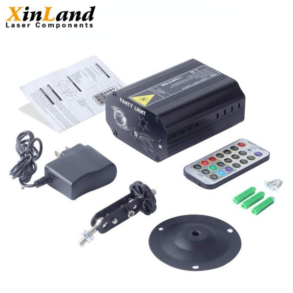 RGB 3 Lens DJ Disco Stage Laser Light Sound Activated Multiple Patterns Customize
