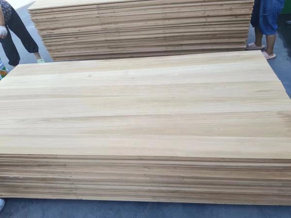 Carbonized Poplar Edge Glued Wood Panels for Building Construction Length 100mm-2440mm