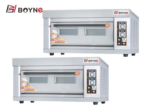 1 Deck 2 Tray 6.6kw Commercial Bakery Deck Oven for bakery