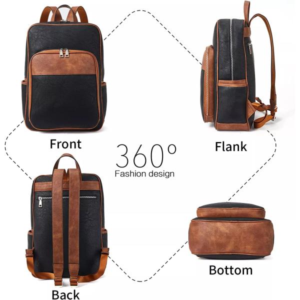 Кожа рюкзака дела ноутбука коллежа случайная водоустойчивая синтетическая