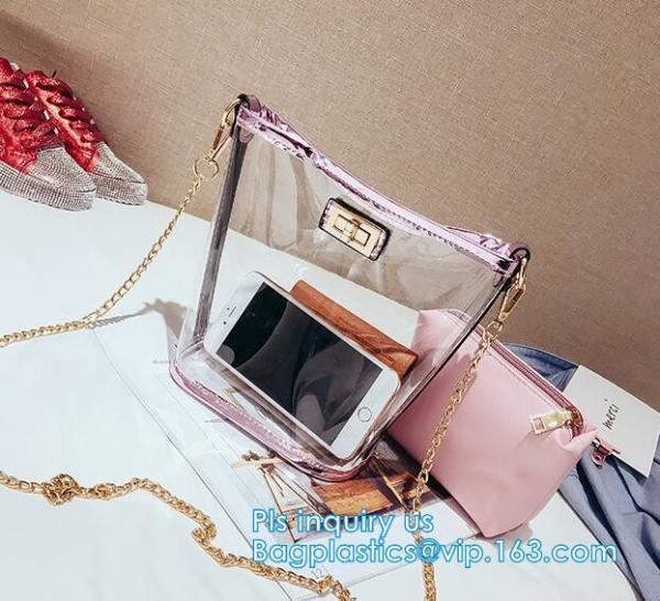 reusable shopping Pvc Vinyl Plastic Beach Bag Large Shopper Shoulder Bag, 600D pvc coated handling promotion shopping ba