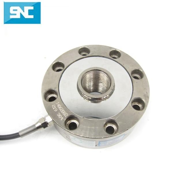 High Temperature Loadcell 30T Compression Load Cell Sensor Through-Hole Donut Axle for Truck Input Resistance 725±8 ohm