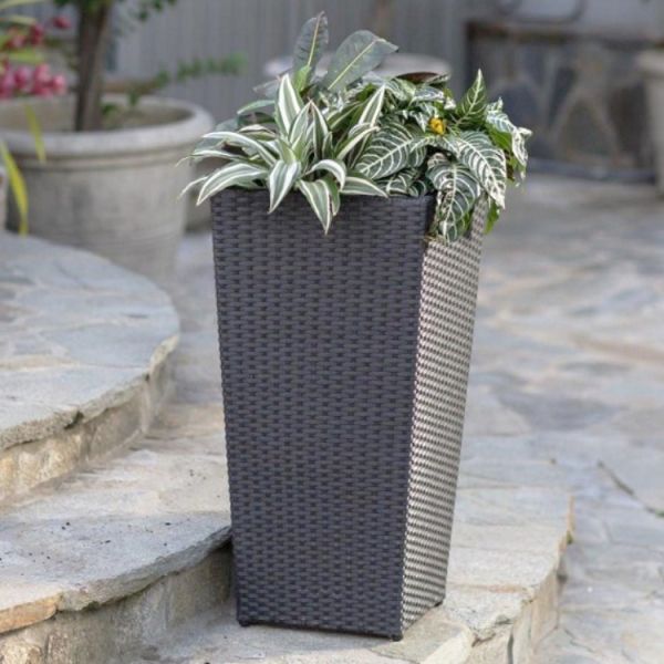 Factory Hot Sale Metal Frame Set of 3 Plastic Pots Home Garden Planter Stand