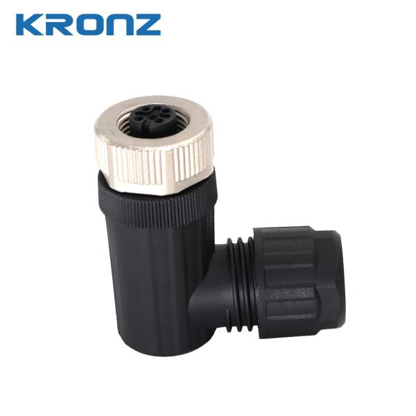 M12 Female Connector Screw Termination ABS Contact Carrier IP67