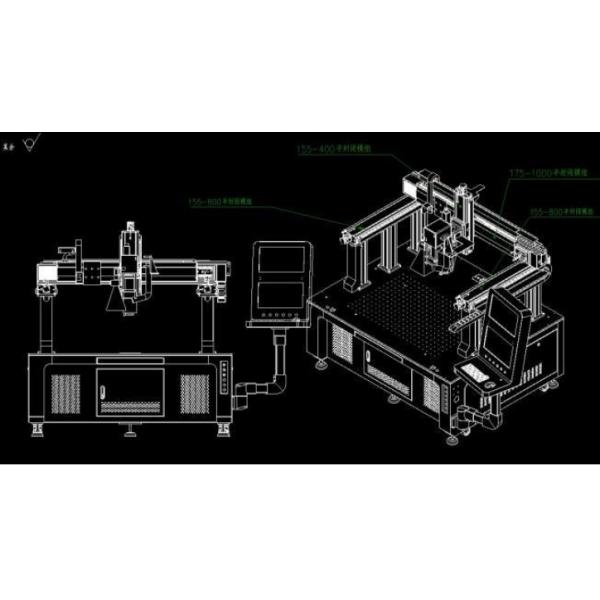 Máquina de soldadura con láser de 3000W para pilas de litio 600MM Eje X