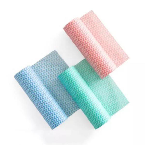 Household Wholesale Dishcloth Fabric Dishcloth  Kitchen Paper Towels Roll Non-woven Fabric
