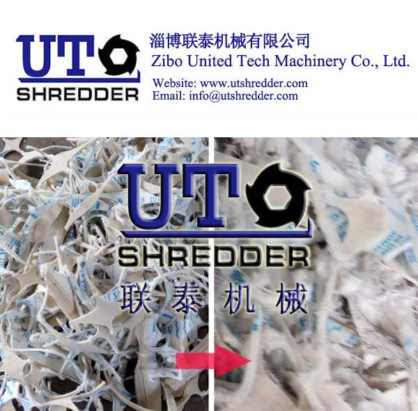double shaft shredder -shoes waste shredder, textile shredder, cloth recycling, fiber shredder, double shaft crusher