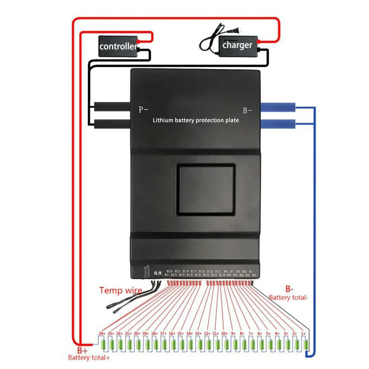 Регулируемая защита от перенапряжения BMS LiFePO4 48V 16S 150A