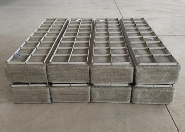 Stainless Steel 304L Wire Mesh Demister Pad for Chemical Columns 144kg/m3
