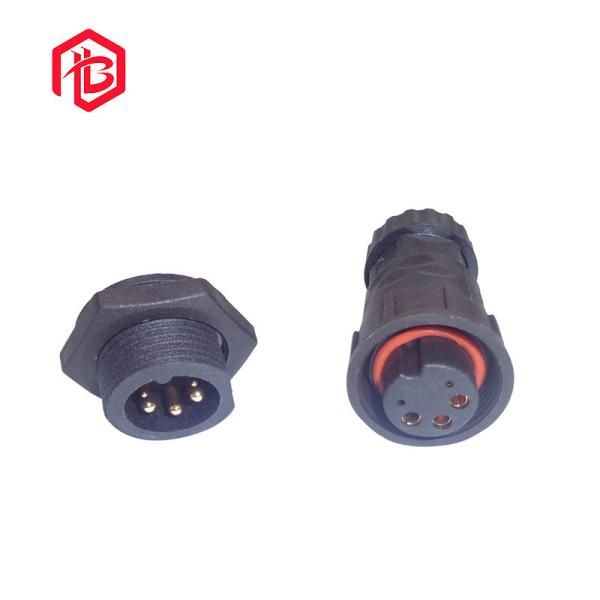 300VAC Waterproof Data Connector M25 Gold Plated Contact With Dustproof Cover