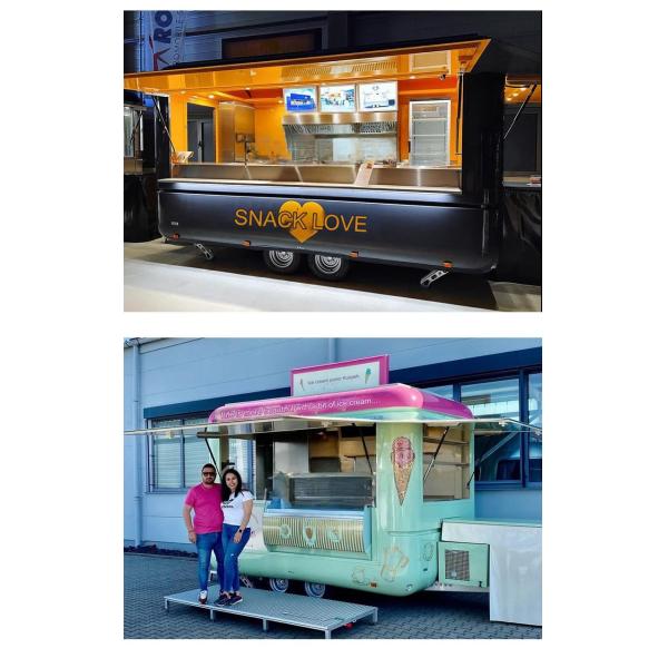 Hot Dog Ice Cream and Fast Food Custom Electric Food Truck with Cooking Equipment