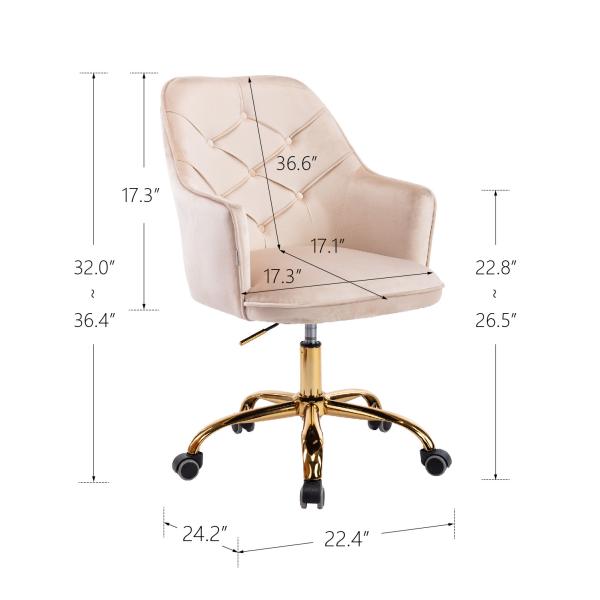 Living Room Office Chair-Beigh