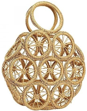 WOMENS LARGE STRAW BAGS BEACH TOTE BAG HANDWOVEN HOBO BAG SUMMER BEACH BAG STRAW HANDBAG