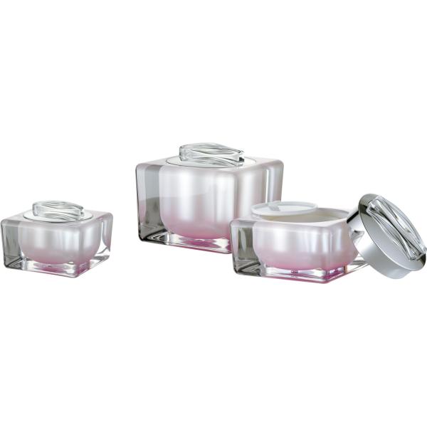 JL-JR810 PMMA Airless Cream Jar Pot 15g 30g 50g Leak Proof Seal