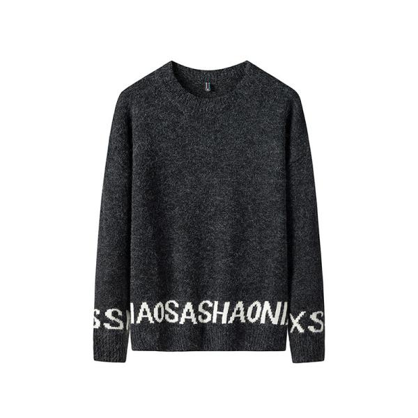 S-4XL Mens Casual Pullover Sweater Autumn Winter Sweater Multicolor Customized