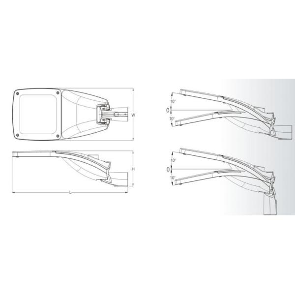 алюминий 30w Ra70 привел уличный свет для общественного освещения