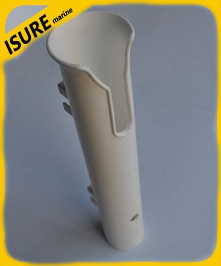 White Boat Plastic Rod Holder Tube Fishing Plastic Rod Holder Rack