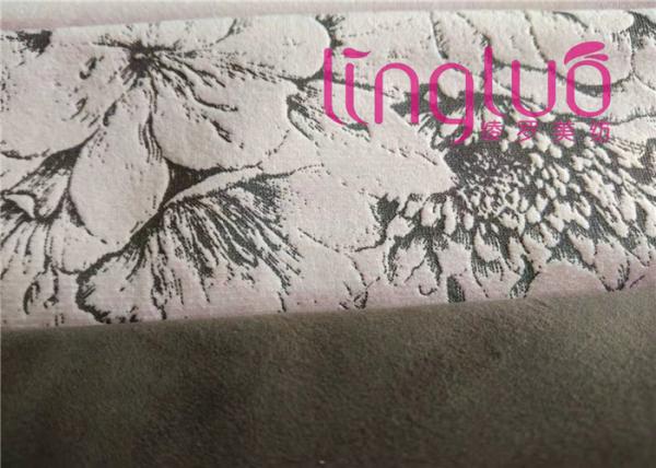 Shrink Resistant Glue Emboss Holland Velvet Fabric Colorful And Soft Hand Feeling