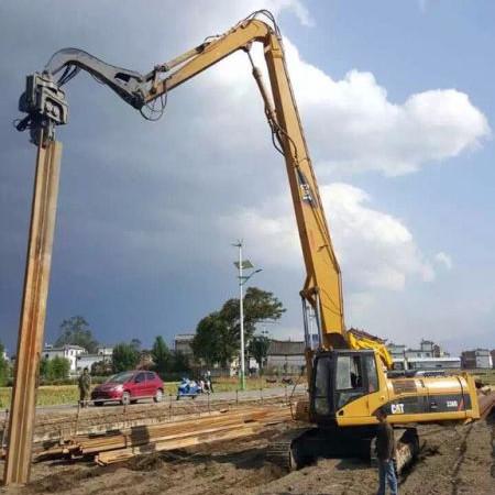 Top No.1 Pilão de motorista para escavadeira escavadeira folha Pilão de motorista Boom Pilão hidráulico Pilão de motorista Boom braço escavadeira Long Boom