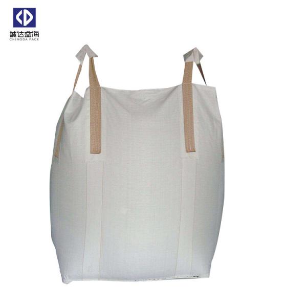 Large Woven Polypropylene FIBC Bulk Bags Duffle Flat Bottom 1000kgs Loading Weight