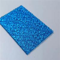 OEM Parcs extérieurs Panneaux muraux en plastique transparent en relief feuille de polycarbonate solide