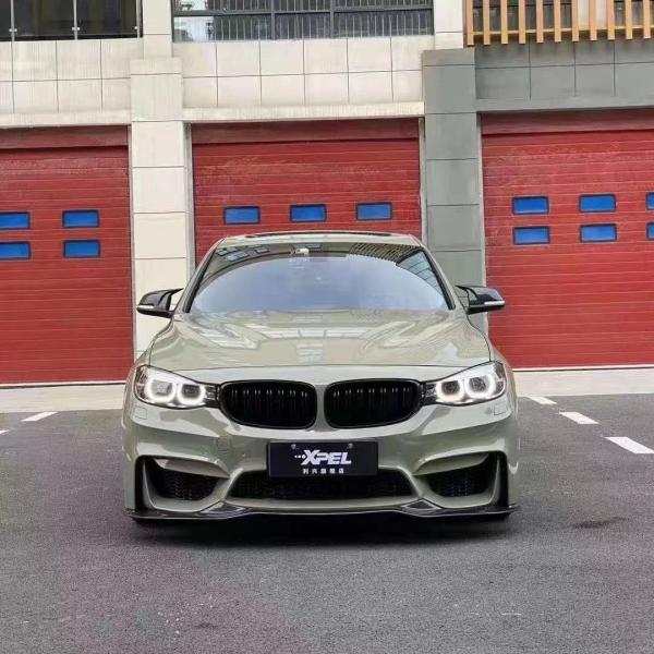 Material de plástico de PP F34 Serie 3 GT 320 330 328i Kit de carrocería F34 Actualizar M4 Estilo Frente y parachoques traseros