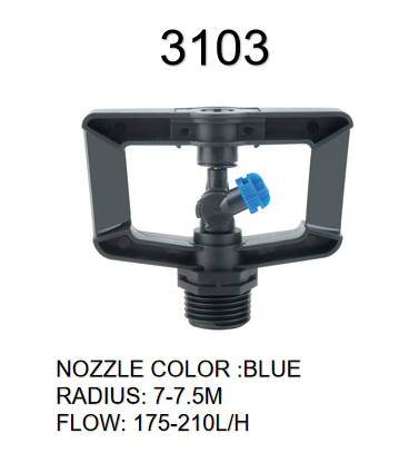 360 Degrees Rotation Damping Variable Angle Irrigation Automatic Sprinkler for Watering