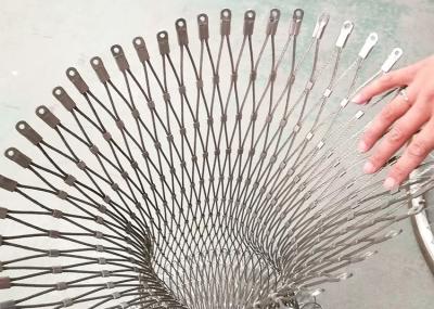 50cm*50cm Rope Net Fence 2.0mm Stainless Steel Wire Rope Mesh