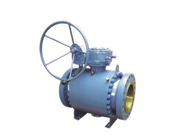 Full Bore Three Piece Ball Valve , Trunnion Mounted Gear Operated Ball Valve