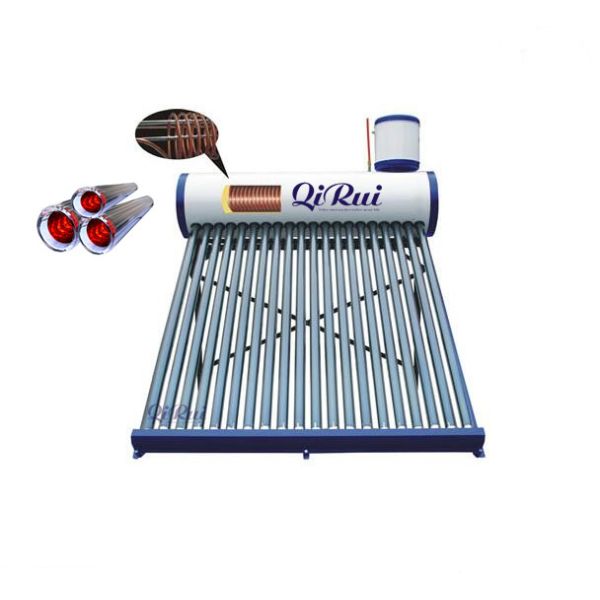 Best Home Integrated Vacuum Tube Coil Solar Water System All Stainless Steel Pressurized Solar Hot Water Heating Heater with Copper Pipe