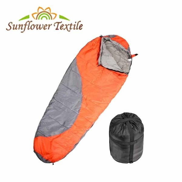 Cama dobrável alaranjada do sono tela do Pongee de pano da grade de 210 T exterior