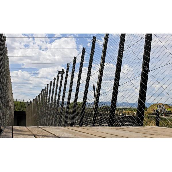 Stainless Steel Cable Webnet / Cable Mesh For Bridge Protection