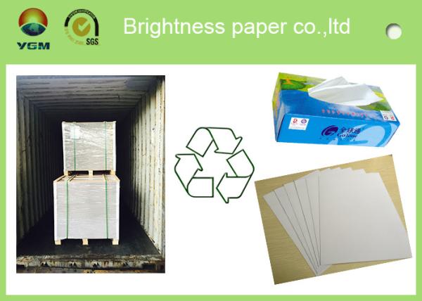 Chemical-mechanical pulp recycled Duplex Board white back box packaging material