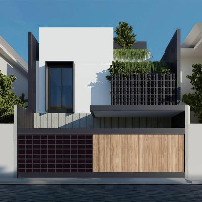 Automation Customizable Size Aluminium Driveway Gates Alloy 6063 / T5/T6 Aluminium Garden Gate