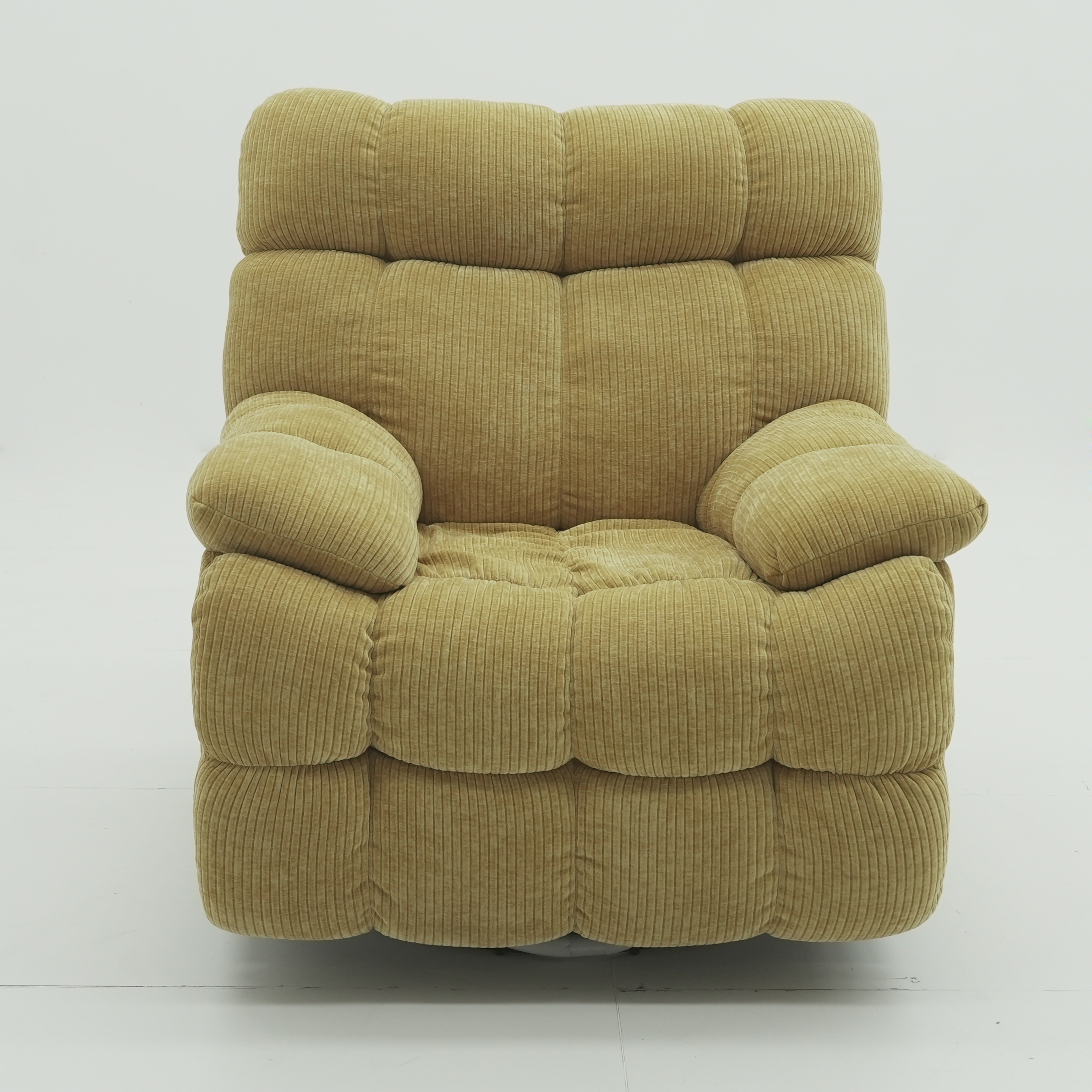 Classic Cross Design Electric Recliner Chair With Rocking Motion and High Density Foam