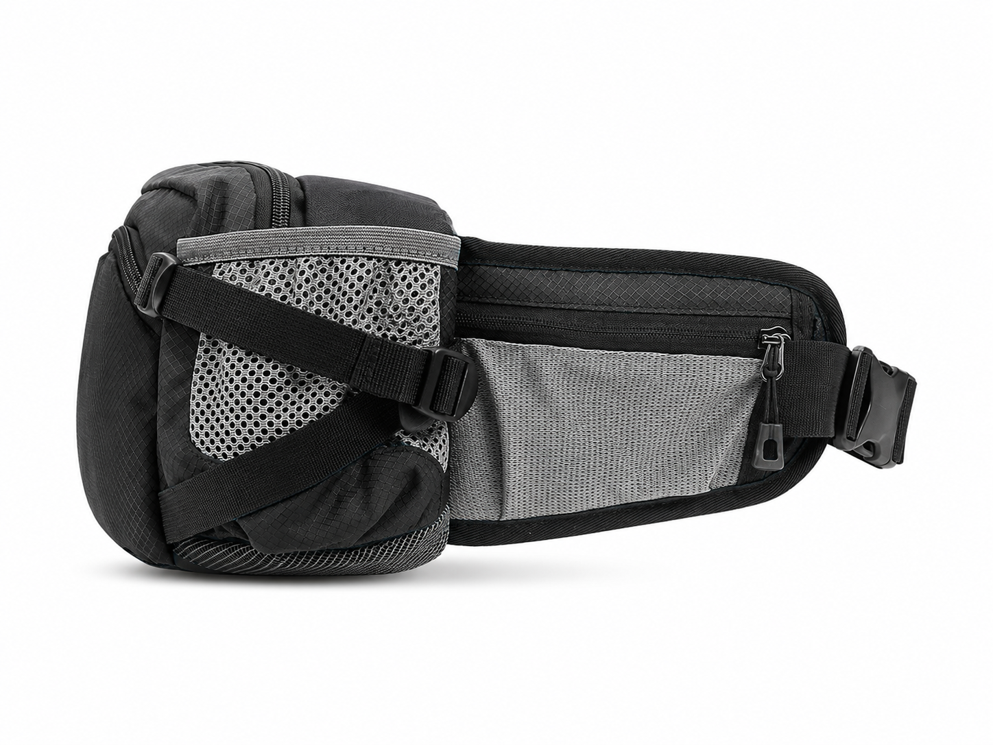 Outdoor Fanny Pack Waist Bag with Water Bottle Holder, Multi-Pocket Running & Hiking Belt Bag for Men and Women, Travel, Cycling & Workout