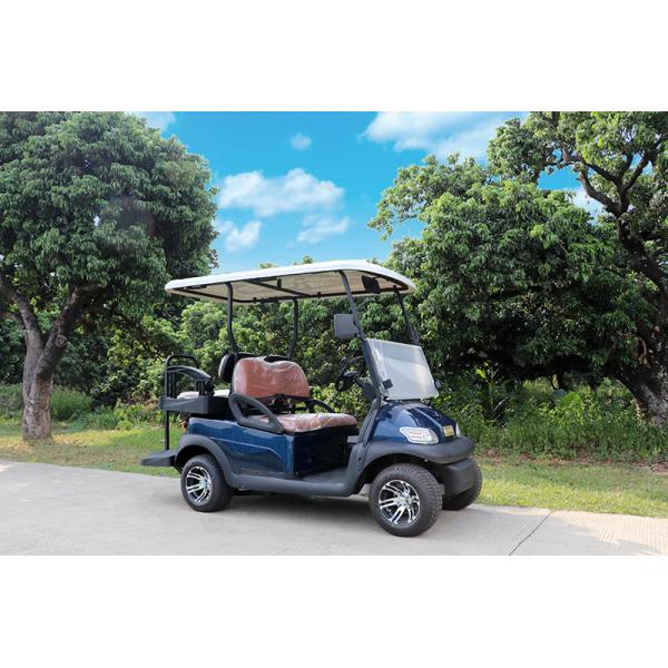 Fácil 2 asiento delantero portátil + 2 asiento trasero plegable coche de golf eléctrico