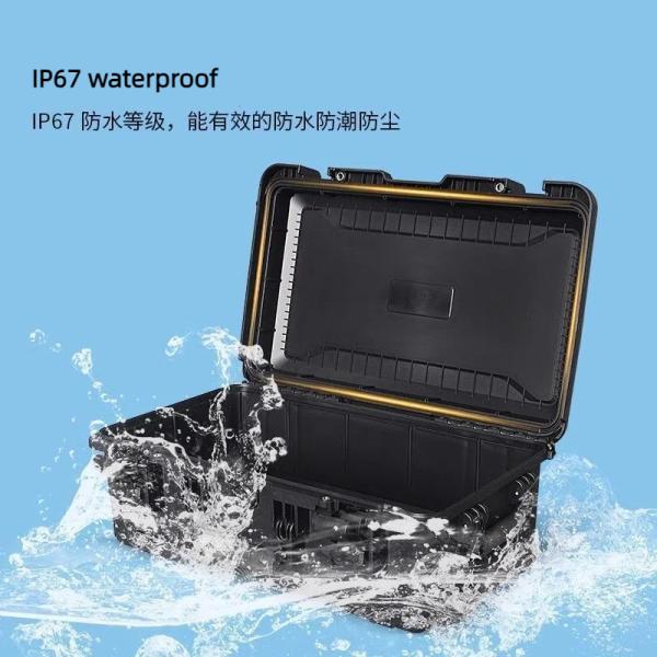 IP67 étanche à l'eau, boîte à outils à roues de traction avec mousse personnalisée EM-58