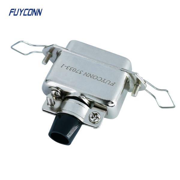 57-60240 Connector 24 Pin Top Cable Entry Female Solder Cup DDK Connector With Metal Hood