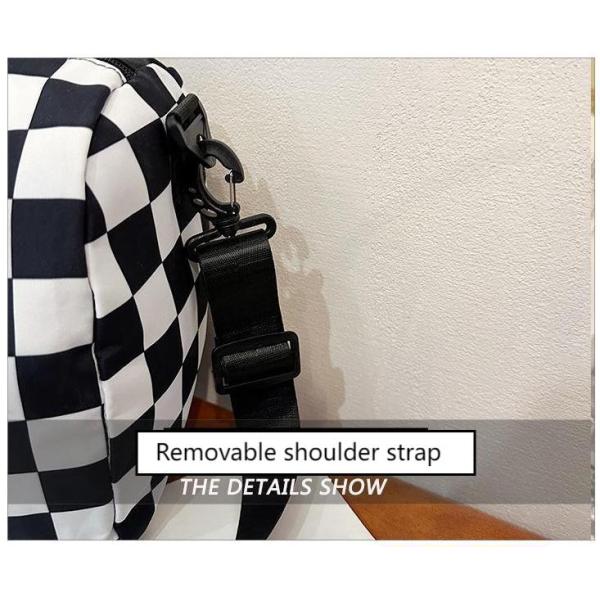 Compact Portable Custom Sports Bags Running Duffel Bag Classical Plaid Print