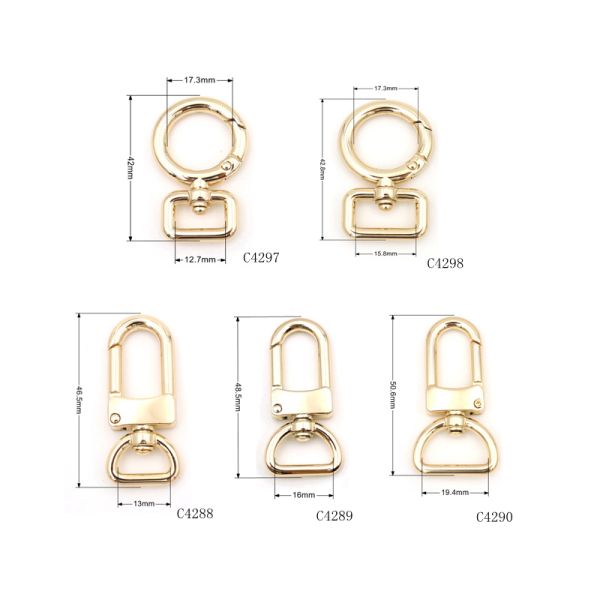 Quality Metal Keychain Clasp Hook OEM ODM Metal Snap Hooks Bag Accessories