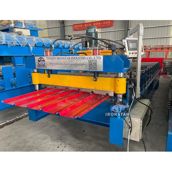 “1000mm Effective Width Metal Roof Panel Cold Roll Forming Machine For GI PPGI Color Steel Coil”